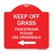 Signmission Designer Series Sign Lawn Boss Sign Stake Kit, Red & White Aluminum Sign, 18" x 18", RW-1818-23888 A-DES-RW-1818-23888 - alternate 1